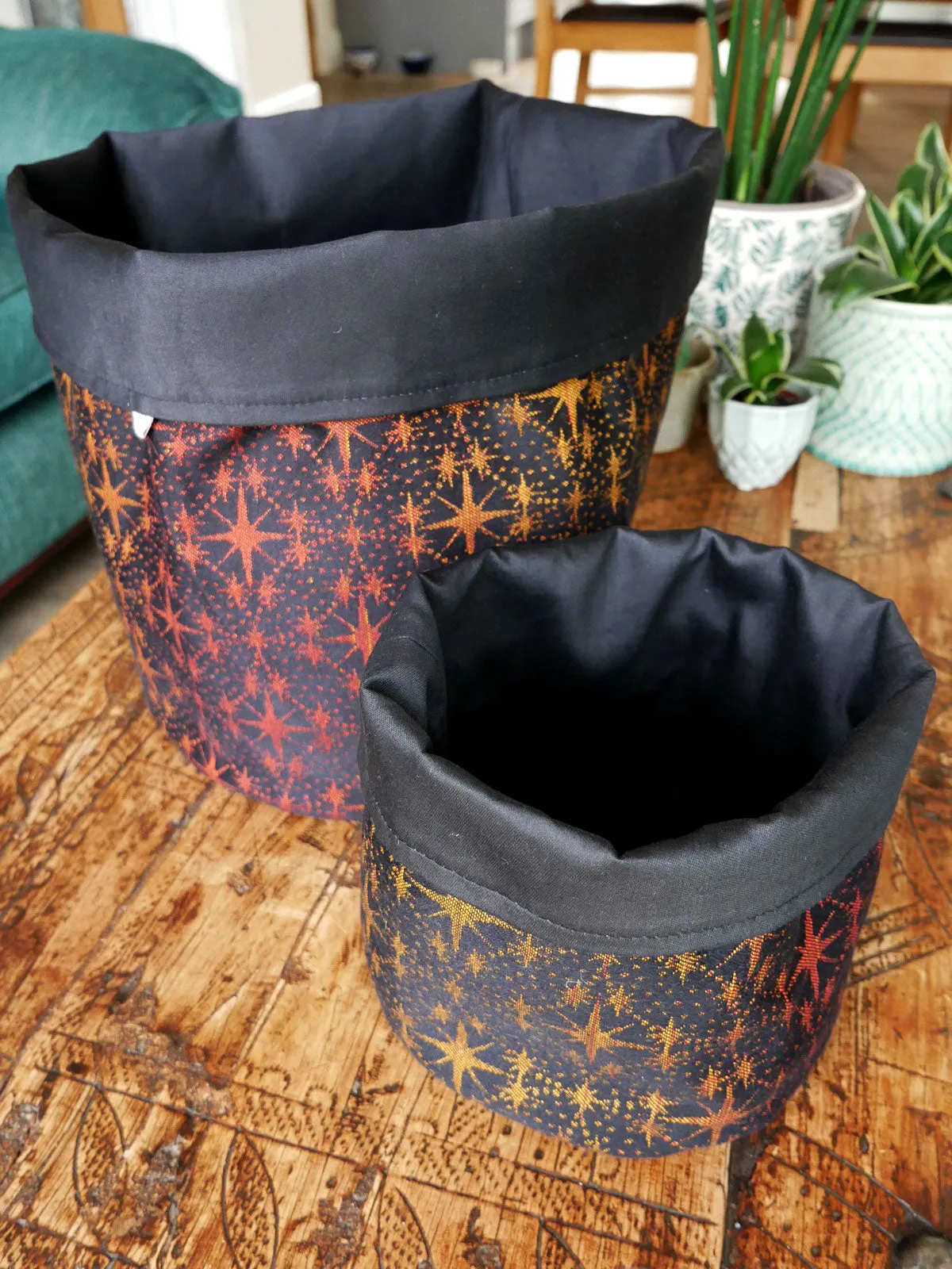 Silent Night Candlelight Storage Basket