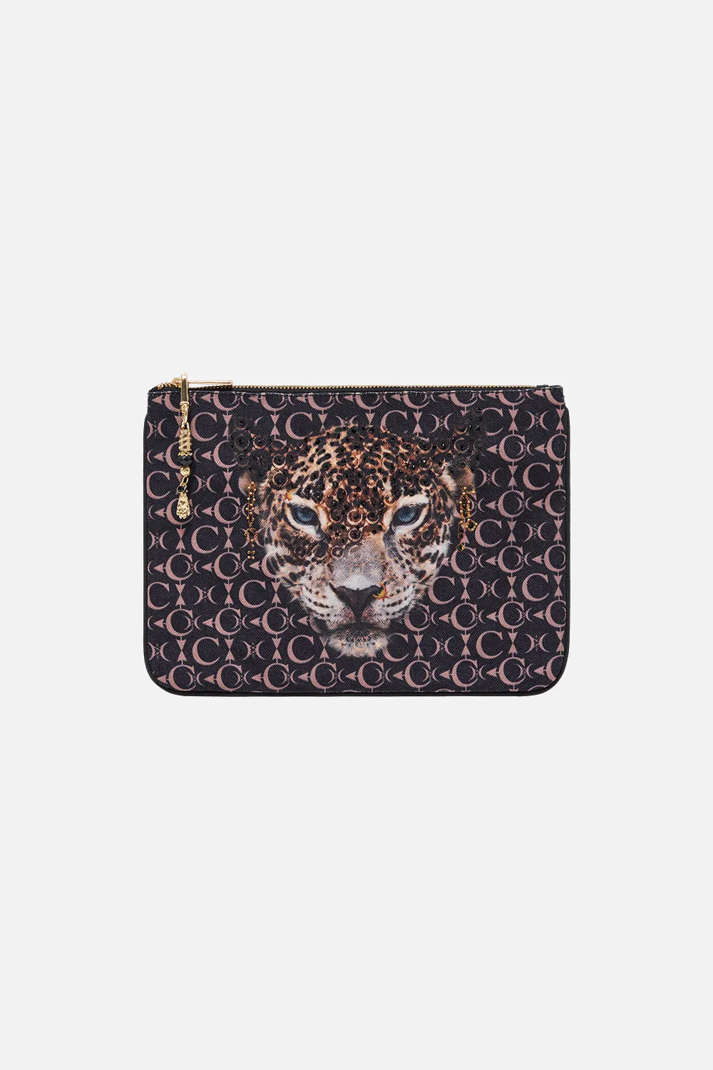 SMALL CANVAS CLUTCH WILDCAT SOIREE