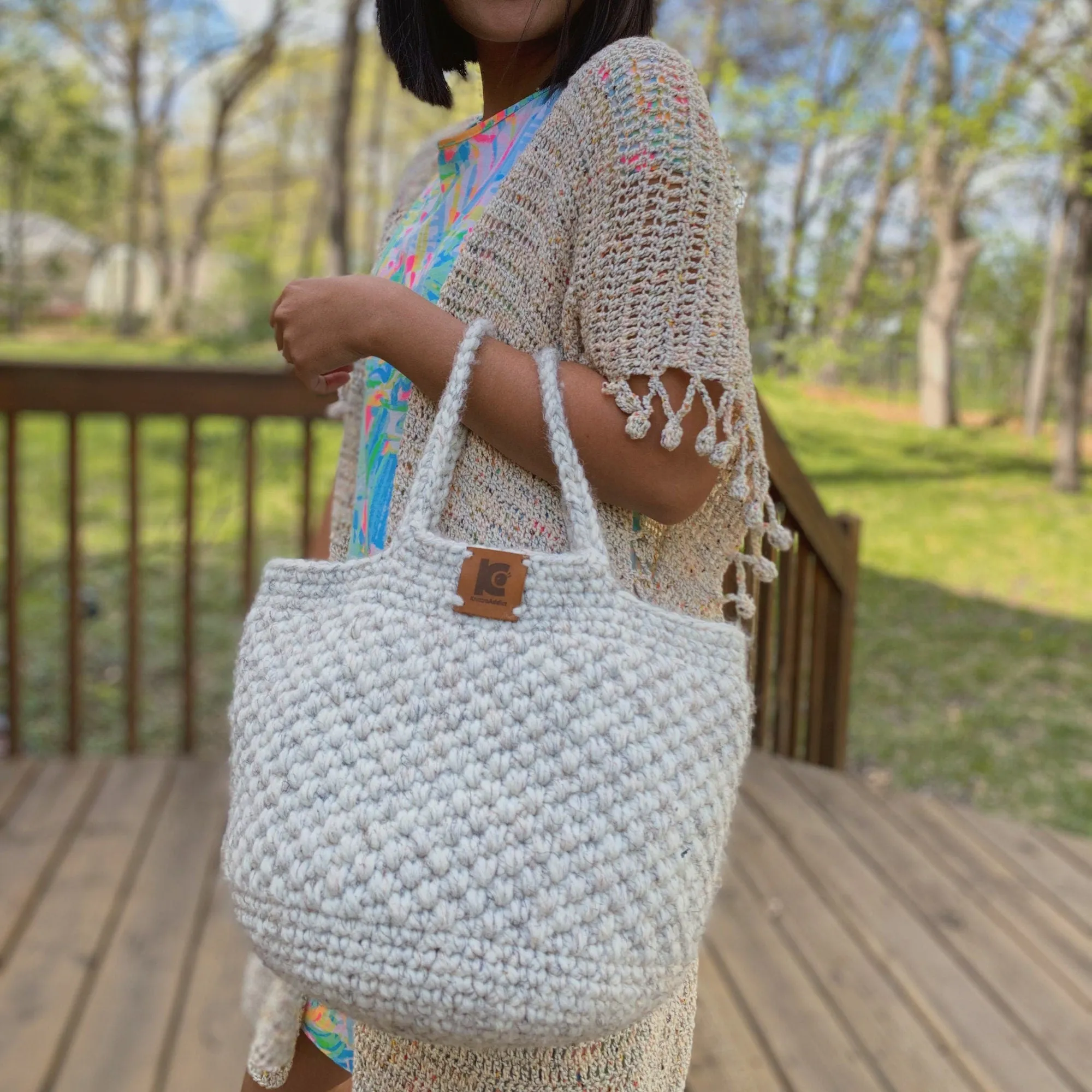 Stylish Crochet Carry All Bag Pattern PDF- Perfect for On-the-Go Organization!