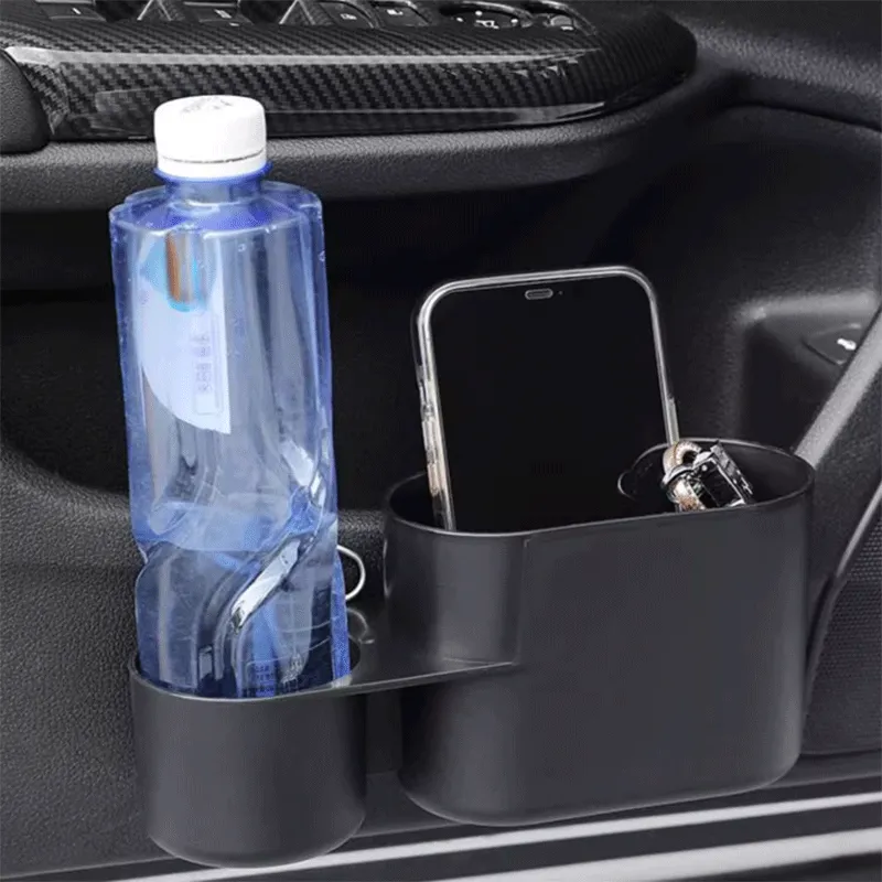 TAPTES® Door Trash Bin/Storage Organizer with Cup Holder for Tesla Model 3/Y