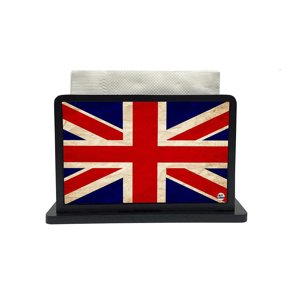 Tissue Holder Paper Napkin Stand - UK Union Jack Flag