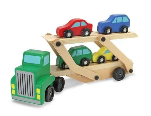 Toys:  Wooden Car Carrier