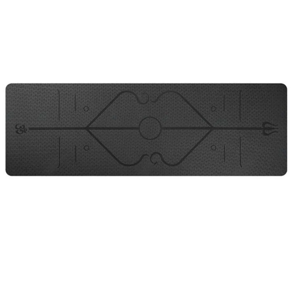 TPE Yoga Mat With Position Lines