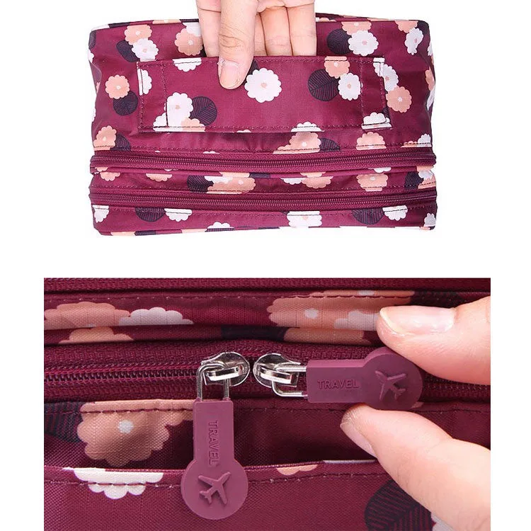 Travel Shoe Bag Zipper 3-Layers Clothes Storage Pouch Organizer