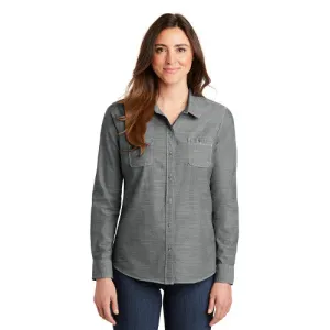 Whimbrel Ln. Port Authority® Ladies Slub Chambray Shirt LW380