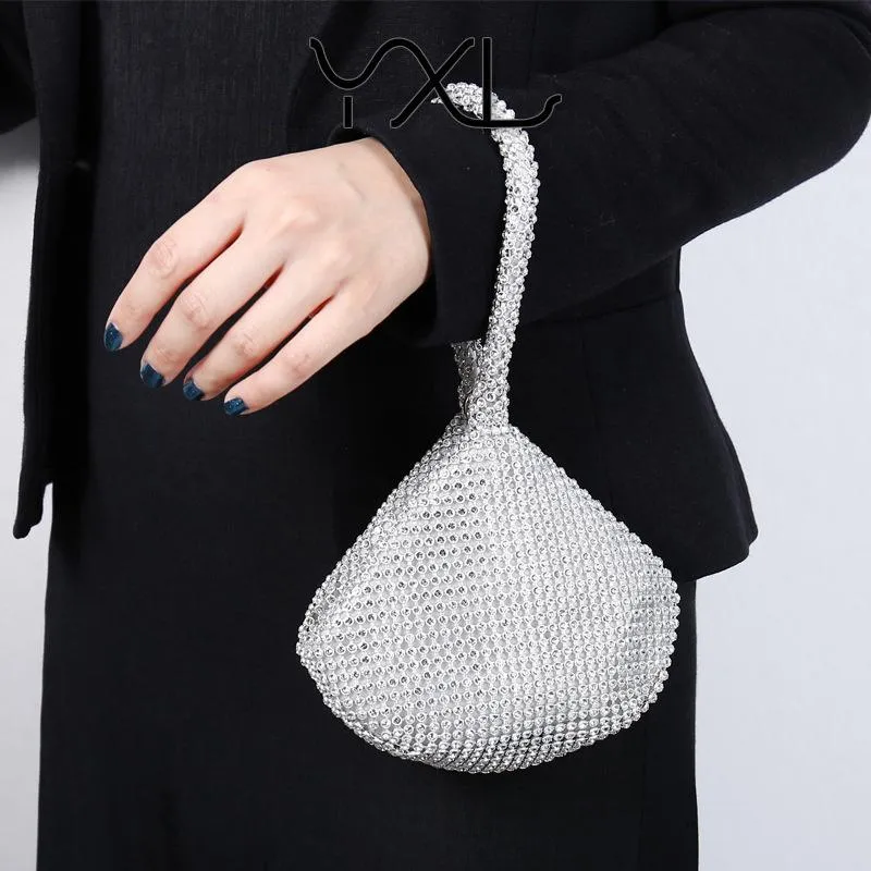 Women Evening Bag Triangle Clutch Purse Party Wedding Prom Pouch