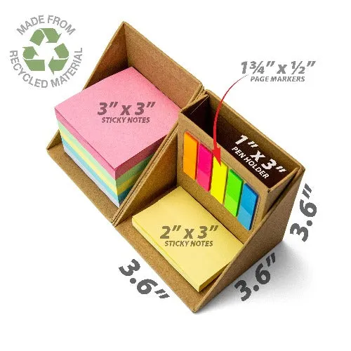 YouCube Storage Organizer with Sticky Notes